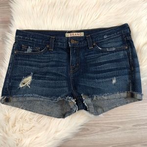 J BRAND Women's Mako Distressed Jean Shorts 30